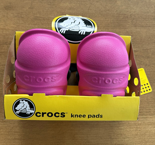 Vintage pink crocs knee pads - crocs,